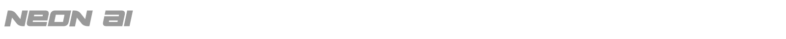 Neon AI font preview